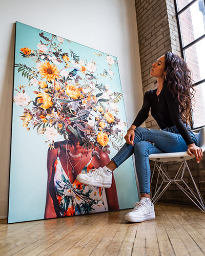 Guide to Buying Large Wall Art with Floral Head Artwork