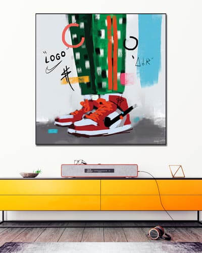 Oversized Pop Art Air Jordans
