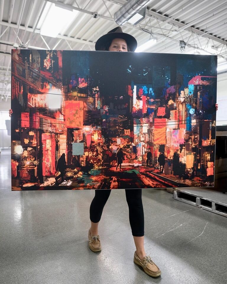 Modern Wall Art Oversized Abstract Style