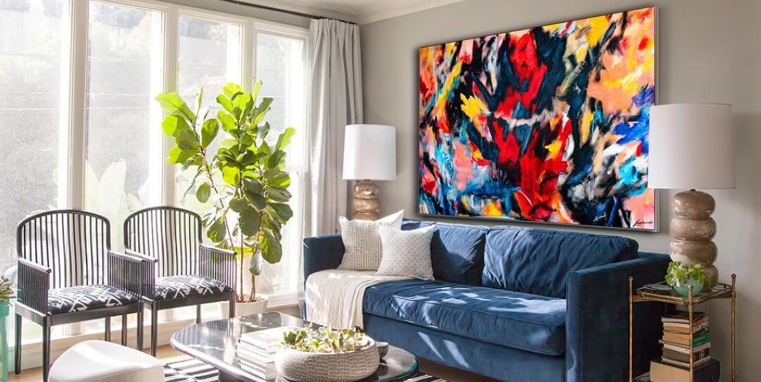 Big Wall Decor Abstract Art Home Projects DIY Interior Design