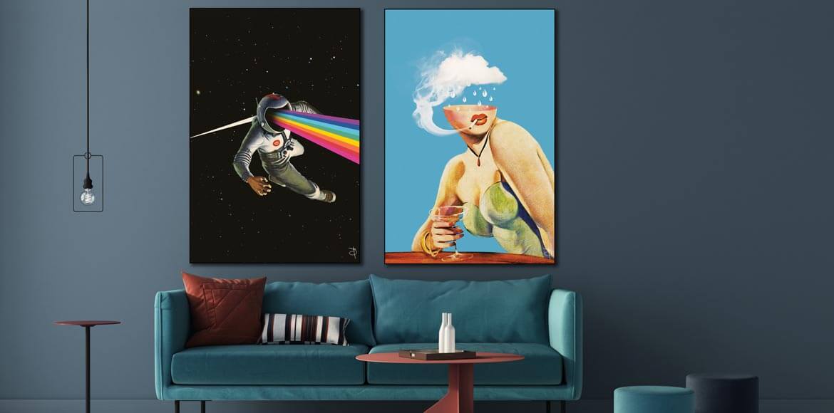 New Art Drop: Bambashkart's Vintage Digital Collages