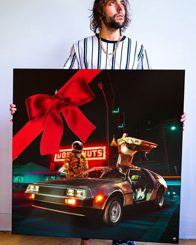 Holiday Gift Card for Large Astronaut Wall Art