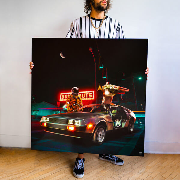 Huge Astronaut Wall Art Outer Space Men Illustration for Home Decor by Seamless