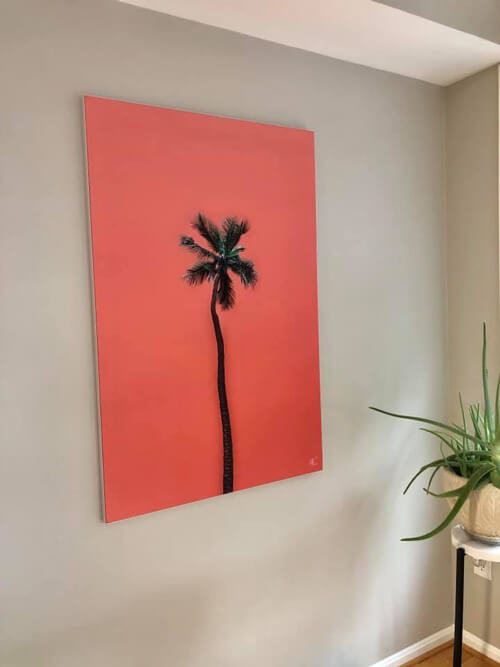 Giant Minimalist Palm Tree Wall Art For Home Decor
