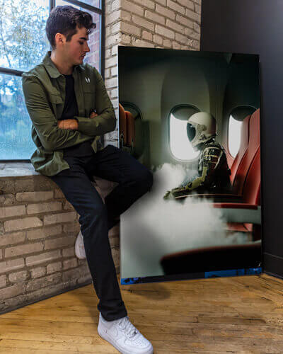 Astronaut Street Art on Display for Home Decor