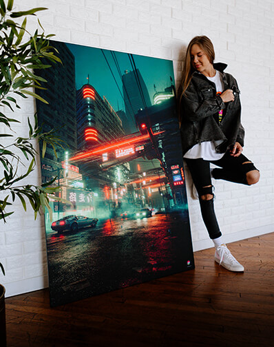 Office Wall Art Guide Featuring Urban Vaporwave Artwork