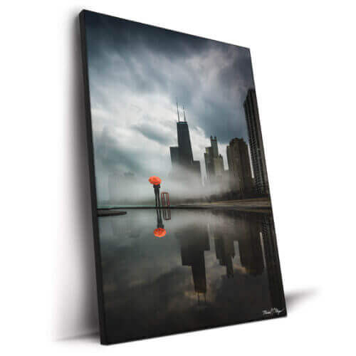Chicago Rain Wall Art by Michael Meyers