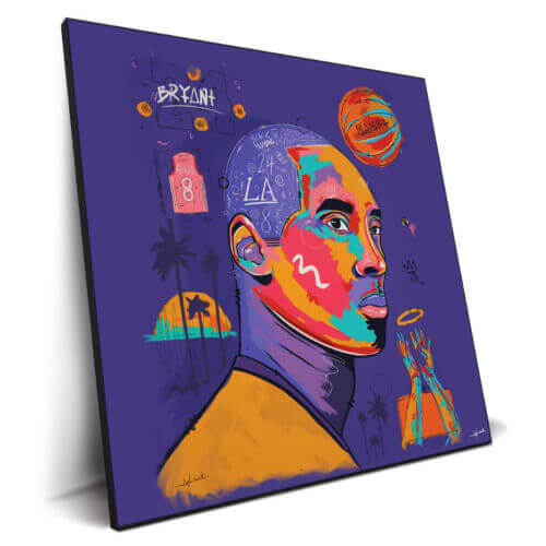 KOBE Purple Wall Art by Nuwarhol