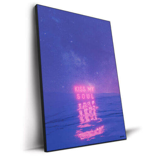Kiss My Soul Wall Art by Davansh Atry