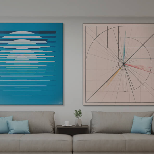 Abstract Wall Art for the Living Room