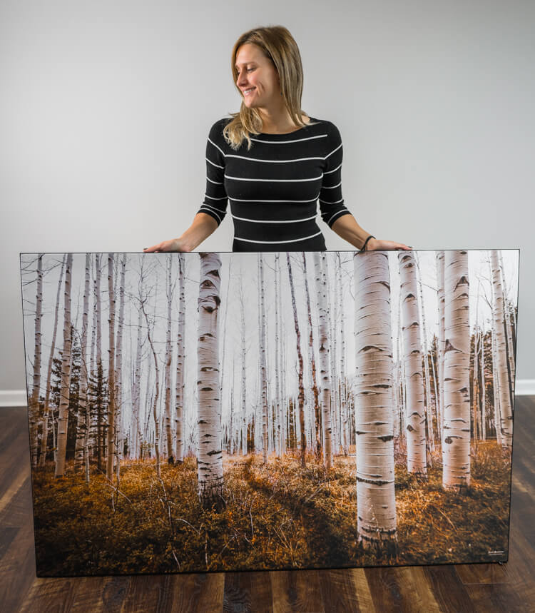 oversized organic printed canvas art artwork wall