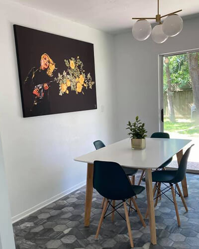 Surreal Floral Wall Art for Home Decor