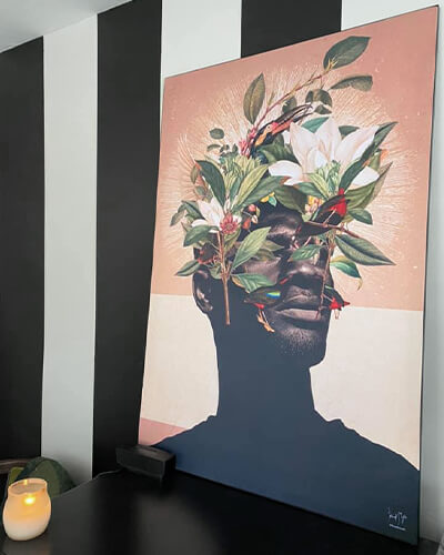 Surreal Floral Wall Art for Home Decor