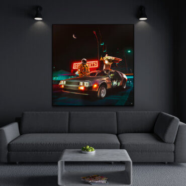 space astro future art artwork sci-fi CGI living room