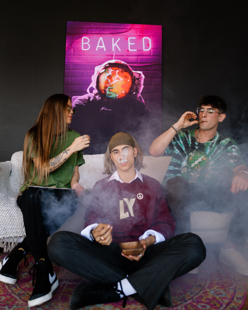 weed 420 decor art marijuana print living home canvas