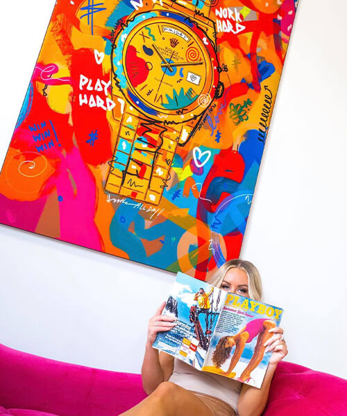 Nuwarhol Wall Art Rolex Watch Pop Art