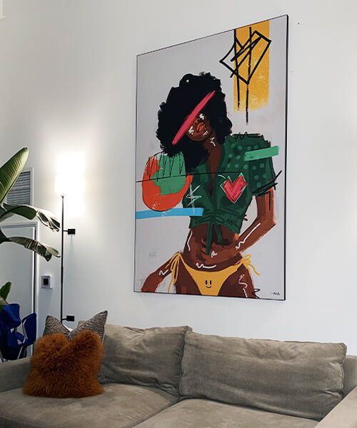 Nuwarhol Wall Art Pop Art Woman Decor