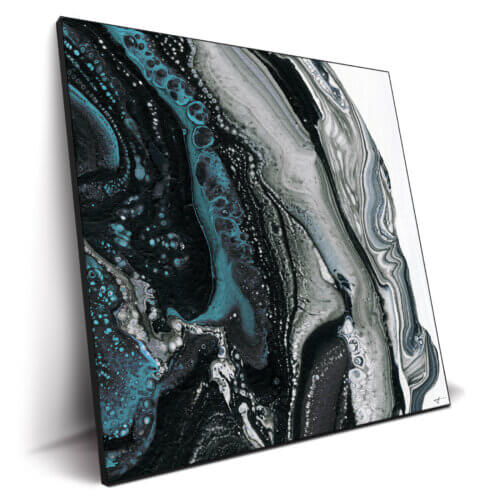 Teal Paisley Wall Art by Jared Hankins