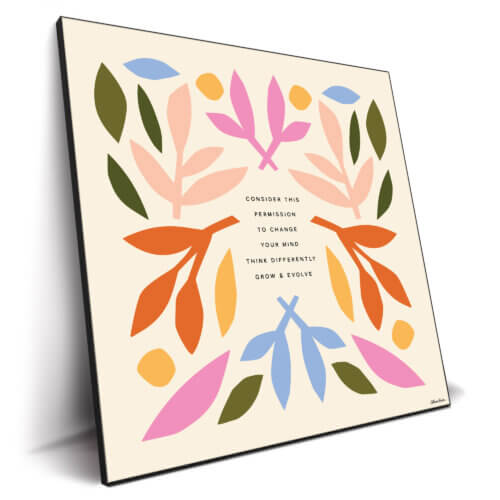 Change Your Mind Wall Art by Olivia Herrick