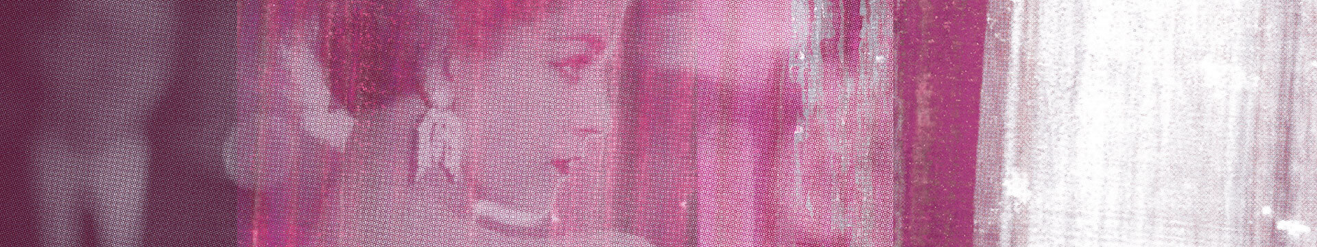 Large Vintage Wall art in Pink