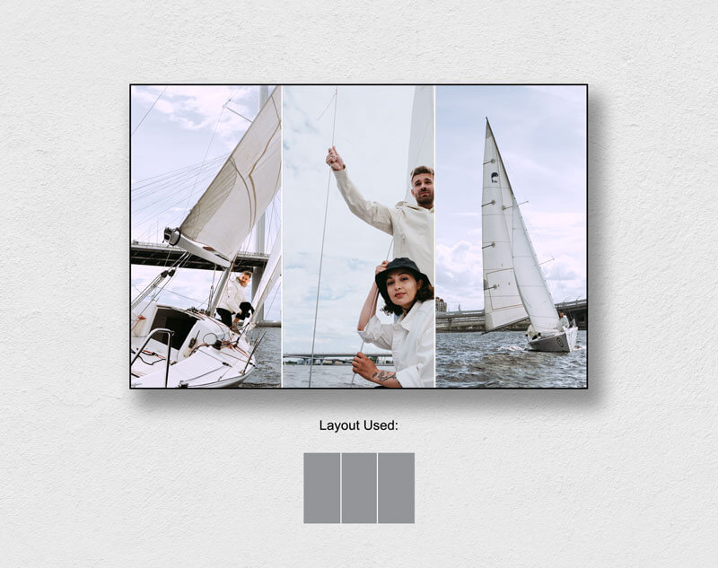 Examples of custom collage maker layouts and inspiration for what photos might look like when printed in different layouts.