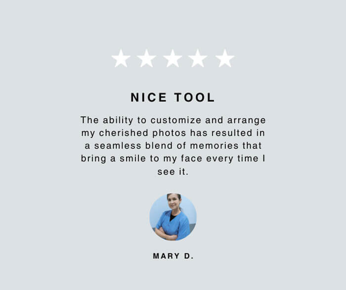 Five star review from verified customer of BIG Wall Decor who printed picture collage poster.