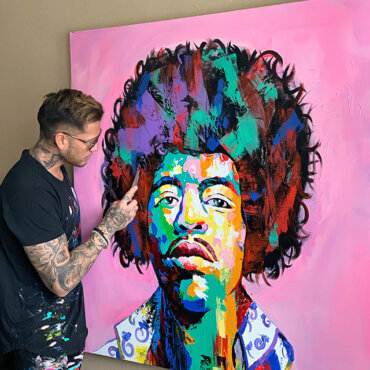 Israel Rodriguez BIG Wall Decor Artist Painting Pop Art Portrait