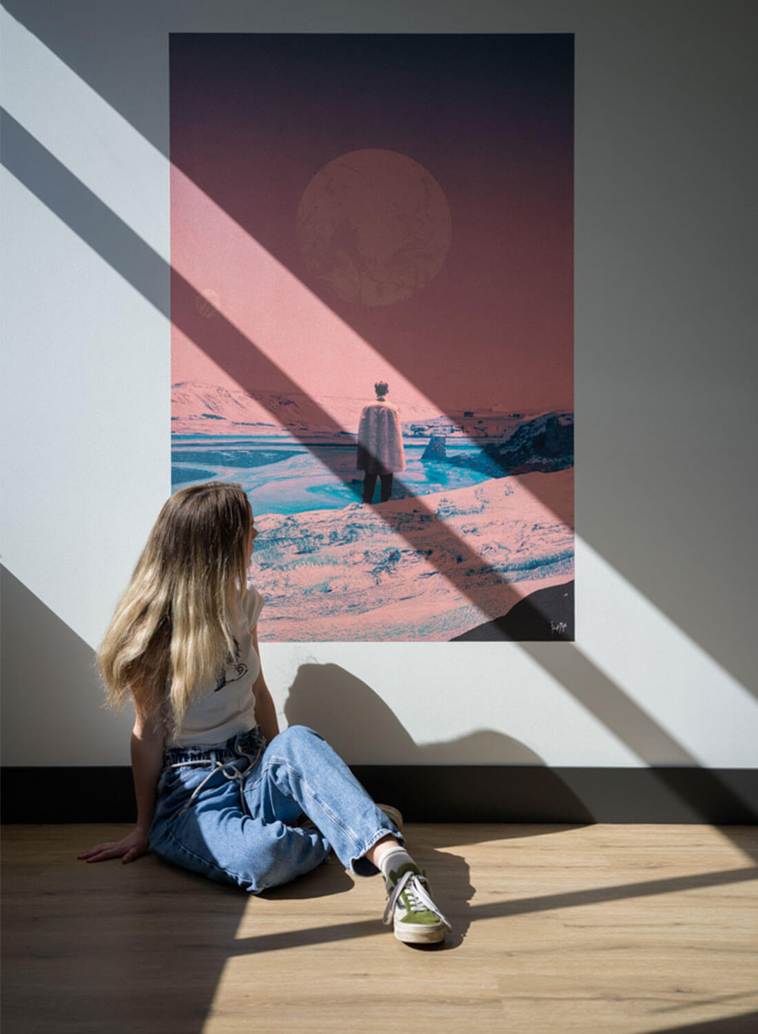 How To Guide: <br />
Applying Large Stickablez <br />
Peel & Stick Canvas Art