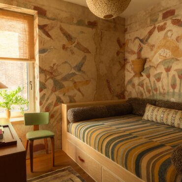 Egyptian inspired living room