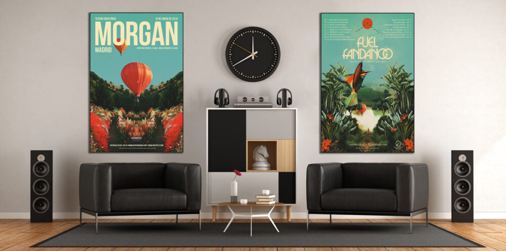 Music Room Large Wall Decor Festival Concert Poster Fran Rodriguez