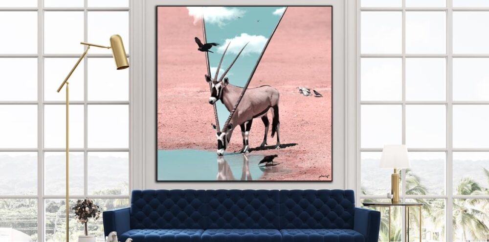 Large Oryx African Animal Wildlife Surreal Photography by Julien Tabet