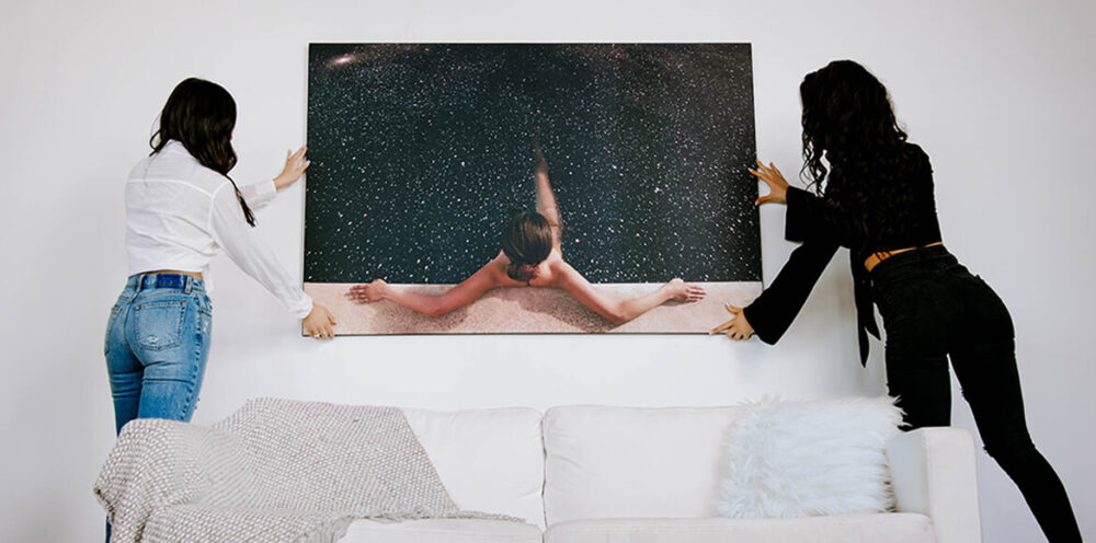 Large Wall Decor Ideas featuring Surreal Artwork for the Living Room