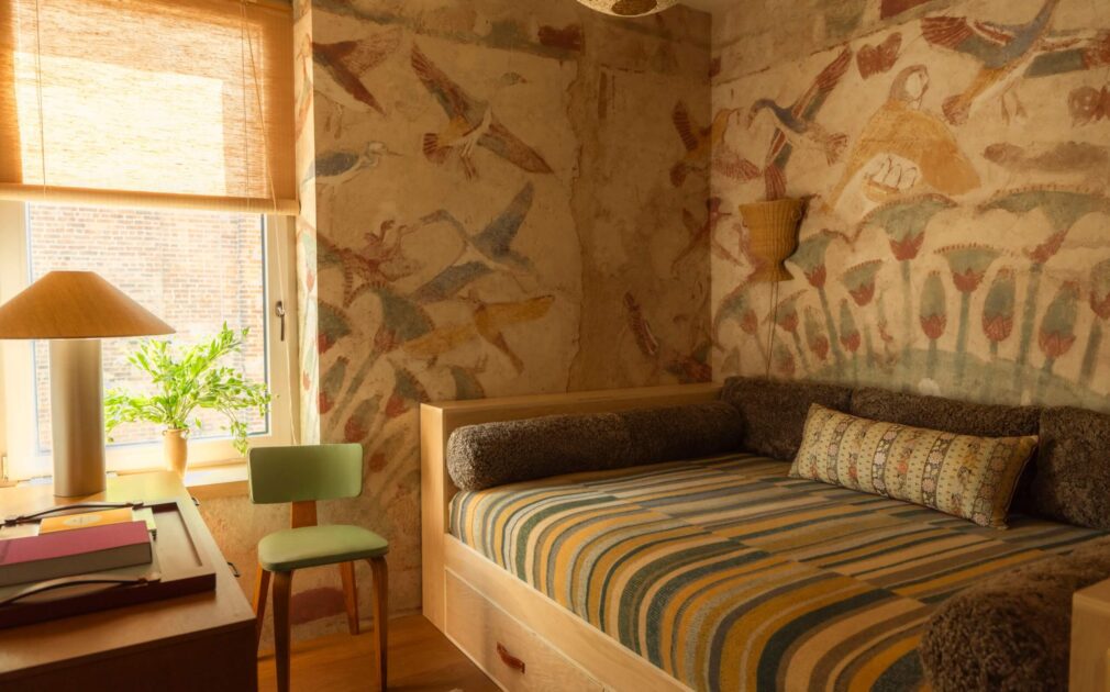 Egyptian inspired living room