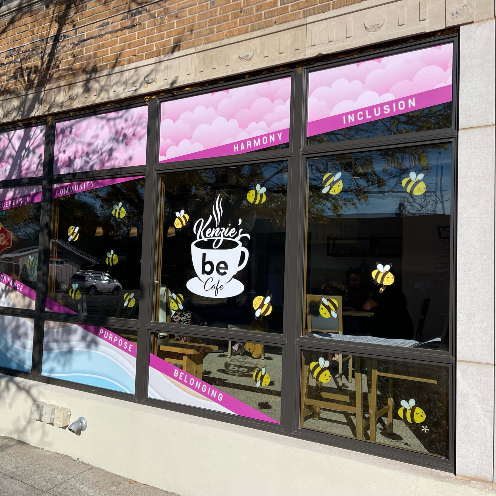 BIG Wall Décor Donates Large Colorful Wall Art to Kenzie’s Be Cafe - Image #1