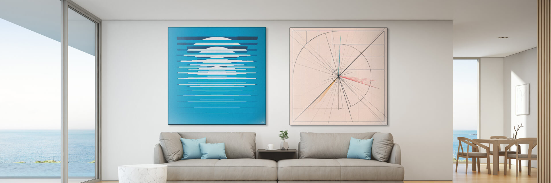 Living Room Decor Abstract Wall Art