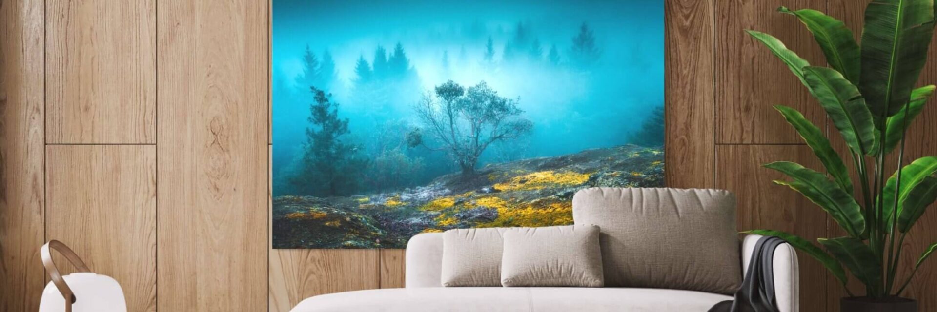 decor forrest mist fog art photography wall prints