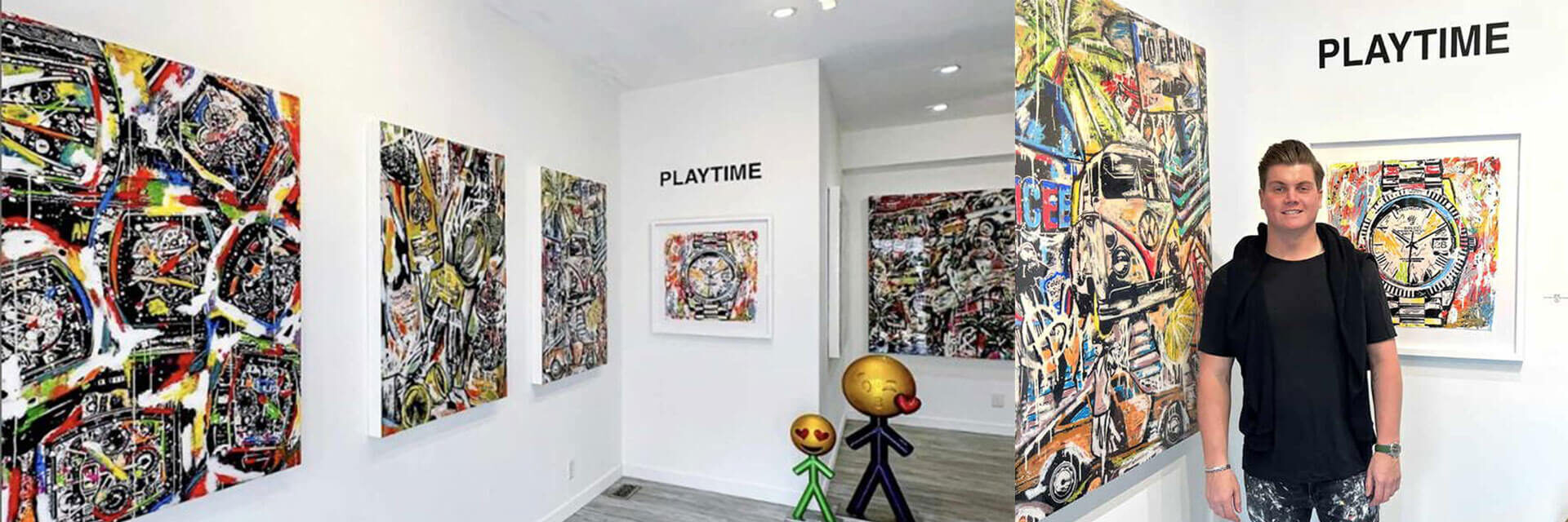 Contemporary Artist Seek One's "Playtime" Show Takes The Hamptons by Storm
