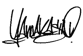 Signature of artist Yamakasino