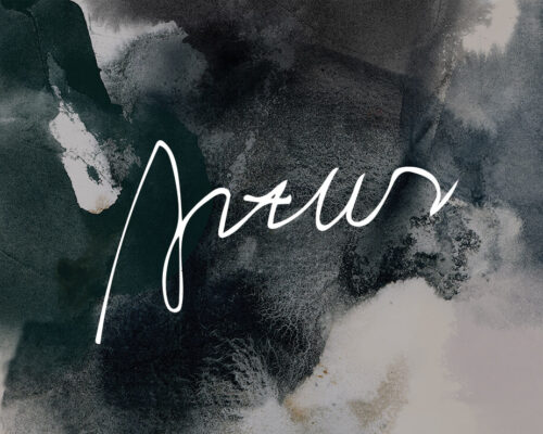 Artur Chen Signature on Black and White Abstract Art