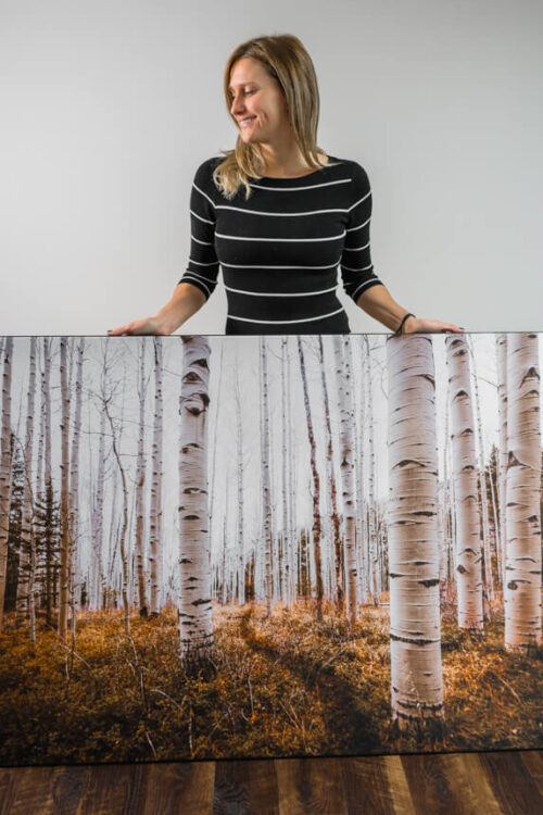 oversized organic printed canvas art artwork wall