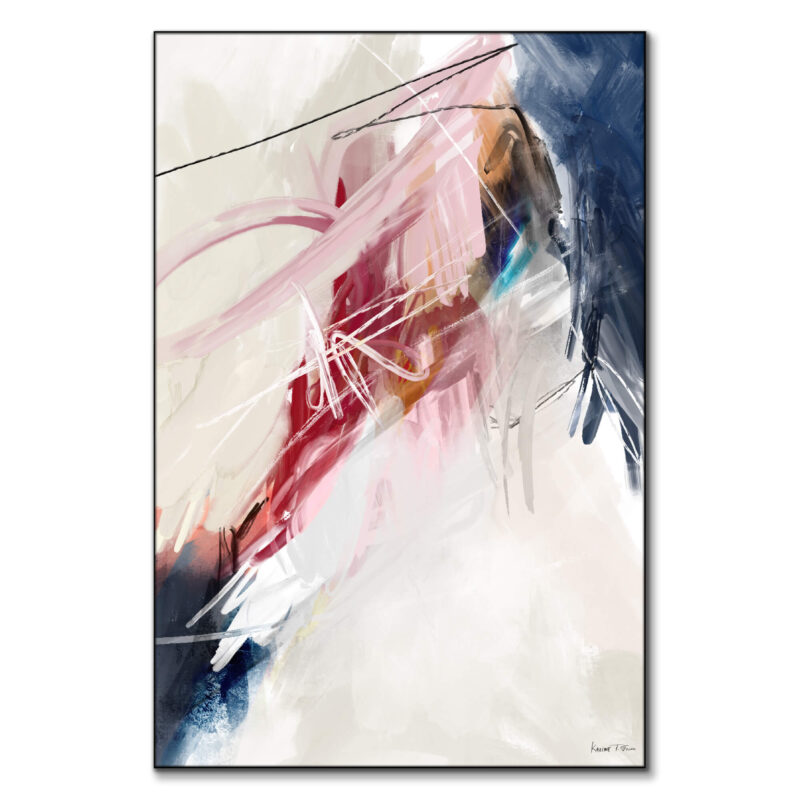 Good Feeling No. 02 Red Wall Art by Karine Tonial Grimm