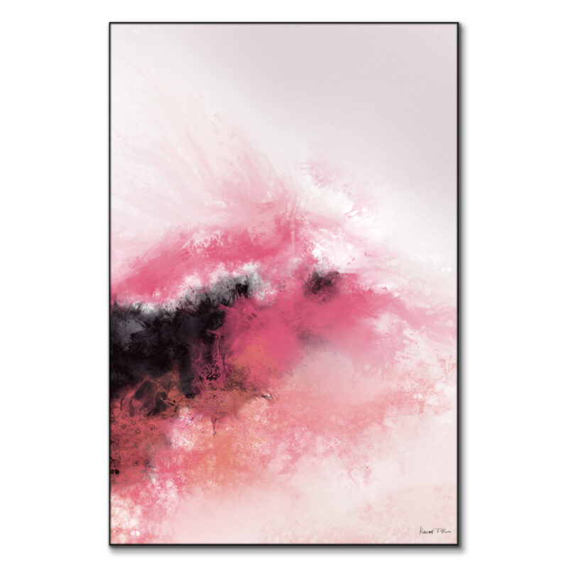 Flow No. 1 Pink Wall Art by Karine Tonial Grimm