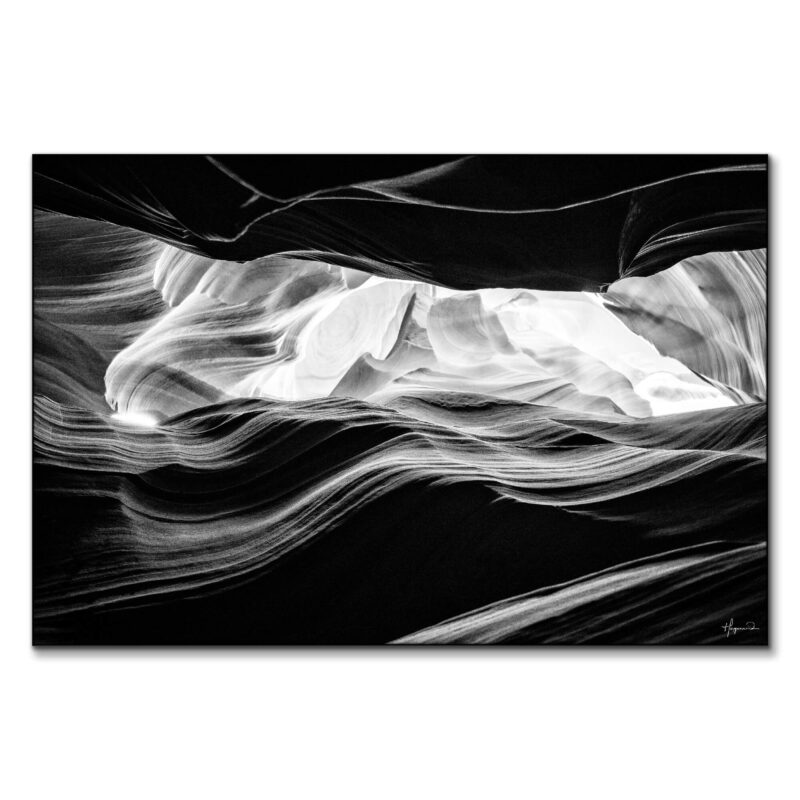 Antelope Canyon Natural Wonder Black and White Wall Art by Philippe HUGONNARD
