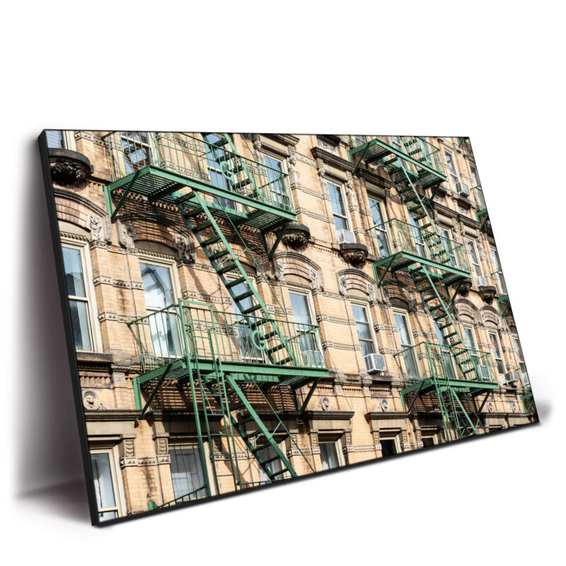 New York Facades Green Wall Decor by Philippe HUGONNARD