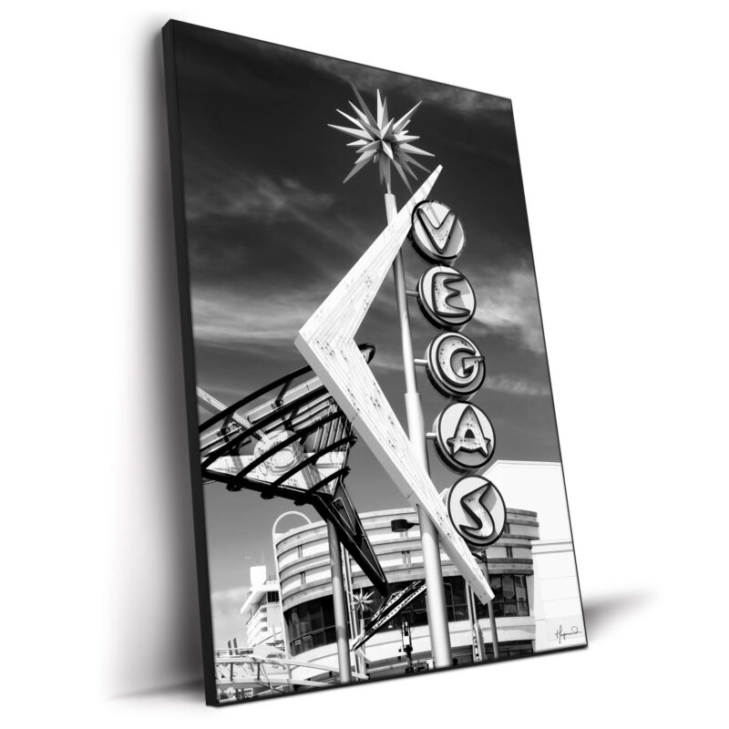 The Famous Vegas Sign Black and White Wall Decor by Philippe HUGONNARD