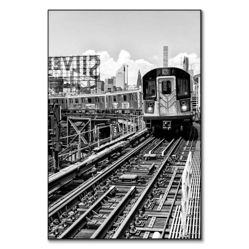 Line 7 Queens Black and White Wall Art by Philippe HUGONNARD