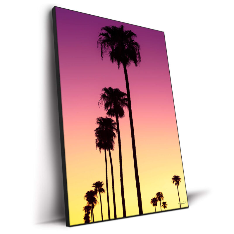 Sunset Palm Trees Vibrant Wall Decor by Philippe HUGONNARD