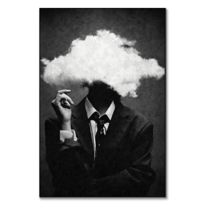 Comes and Goes Black and White Wall Art by Underdott