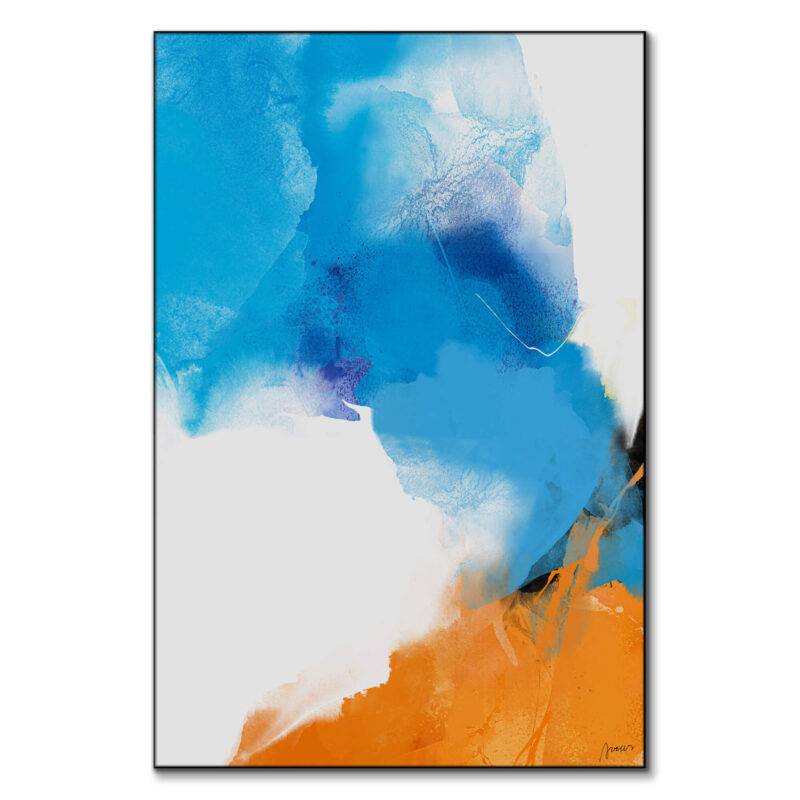 Dialogue of Wise Men Orange Wall Art by Artur Chen