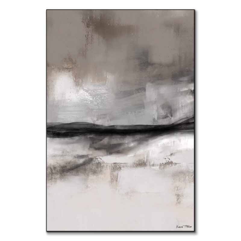 Dragging It Back No. 01 Grey Wall Art by Karine Tonial Grimm